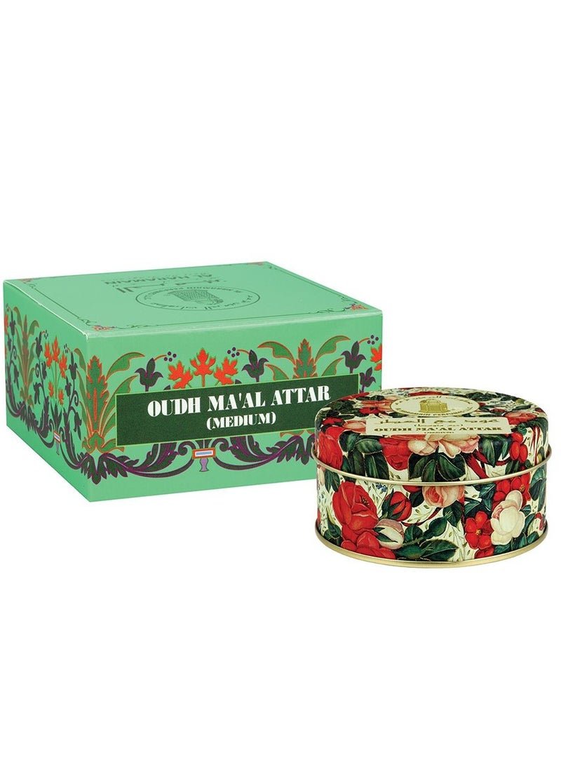 Al Haramain Oudh Ma’al Attar Medium 40g | Premium Bakhoor Incense | Long-Lasting Oriental Fragrance - Image 1